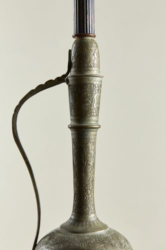 HL0579 – Tall Brass Engraved Lamp-0007