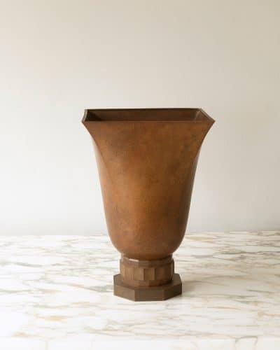 HL3990 Copper Art Deco Vase-363