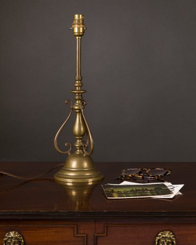5550 Edwardian Brass Table Lamp-093