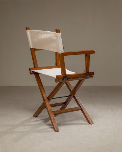 HL05757 White Canvas Folding Chairs-202