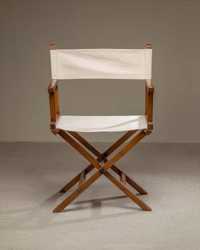 HL05757 White Canvas Folding Chairs-206