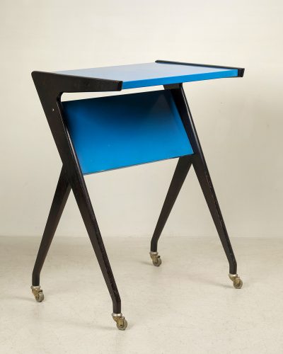 HL5755 Blue and Black Mid Century Desk-309