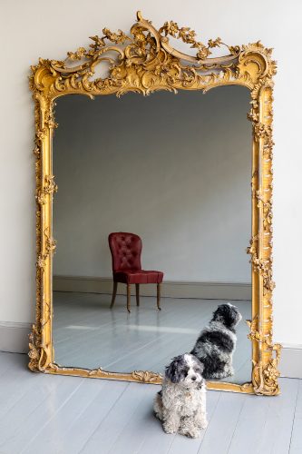 5798 Mirror in Rococo Style-017
