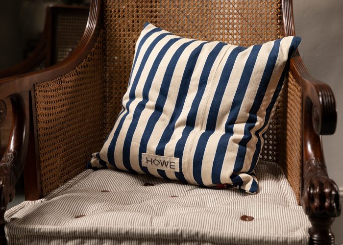 HB900486 Square Ticking Cushion in Bold Stripes-599