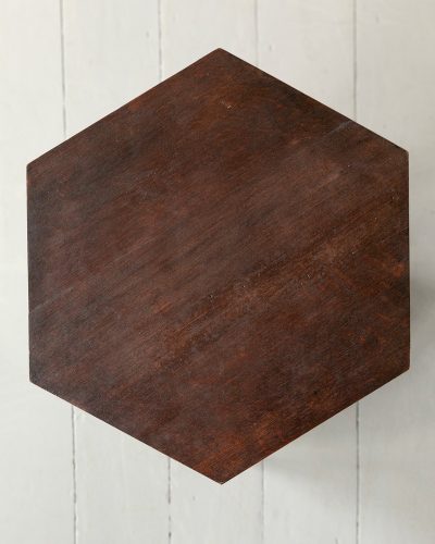 Victorian Moorish Oak two tier Hexagonal Table-833
