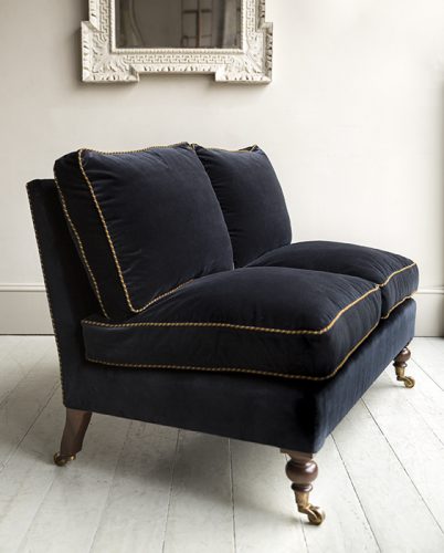 A Made to Order HOWE Mini-Twin Settee, made in England using traditional techniques