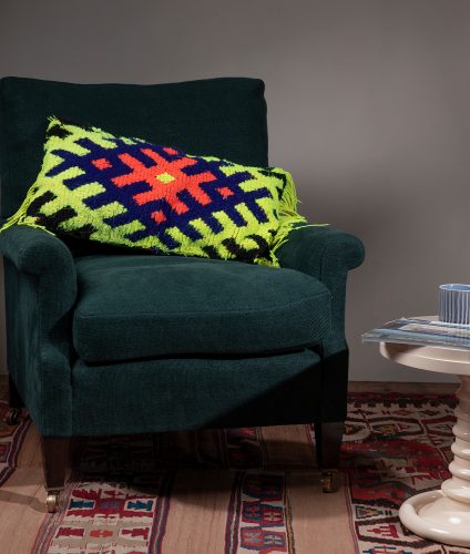 HB0465 Vintage Woven Textile Cushion-2410