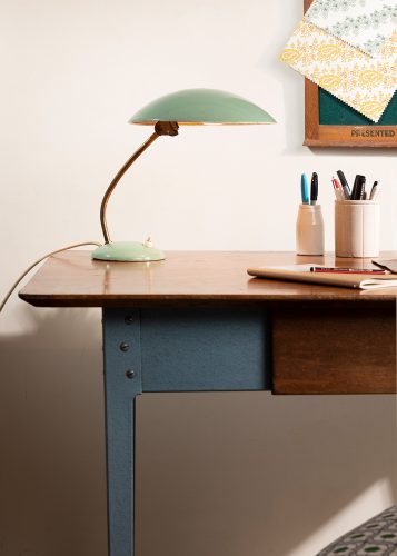HL5252 1950’s green desk lamp-3408