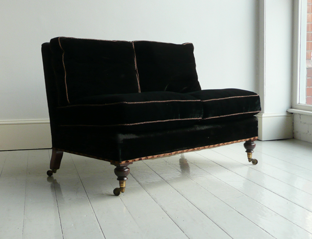 A Made to Order HOWE Mini-Twin Settee, made in England using traditional techniques