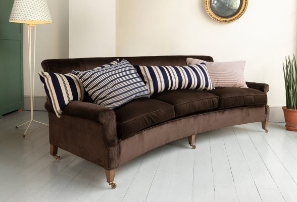 Made in England the HOWE Curved Hound Sofa