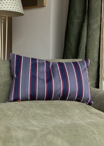 HB900568 Ticking Cushion In Purple and Blue-8031