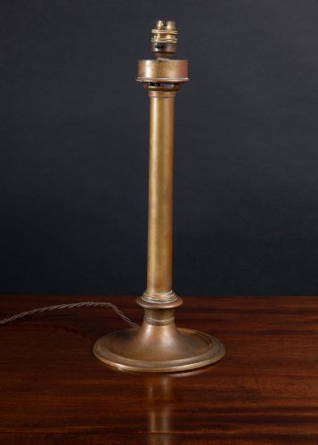 HL6417 A brass -Palmer patent-candle lamp c1830 now converted to electricity lamp-8828