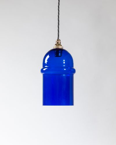 HL6644 An unusual- Bristol blue – glass shade-10405