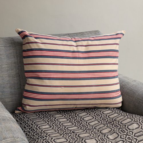 HB900585Ticking Cushion in Tricolore 585-13314