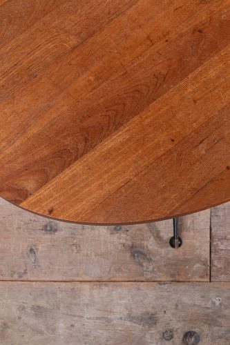 HL6219 A large oval table teak top and its base-13903