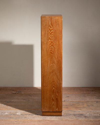 HL6476 1930s – art deco- bookcase limed oak-14542
