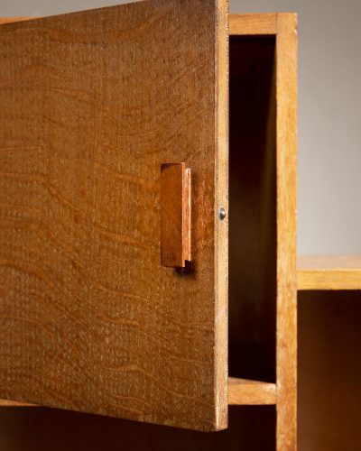 HL6476 1930s – art deco- bookcase limed oak-14550