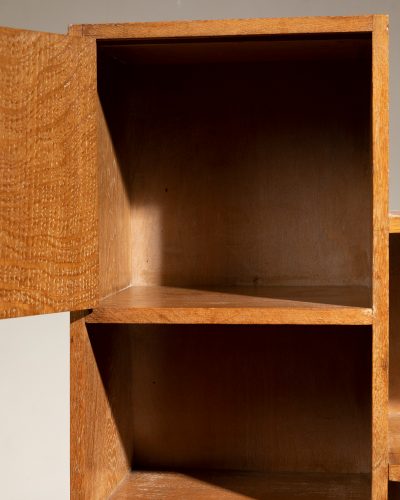 HL6476 1930s – art deco- bookcase limed oak-14551
