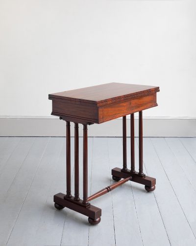 HL6677 A 19th Century rosewood folding top card table-15699_193