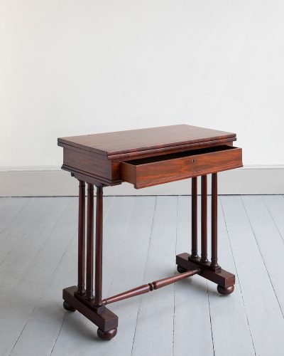 HL6677 A 19th Century rosewood folding top card table-15699_197