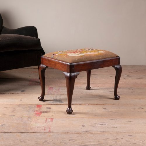 HL6743 Anglo Indian stool on cabriole legs-16935