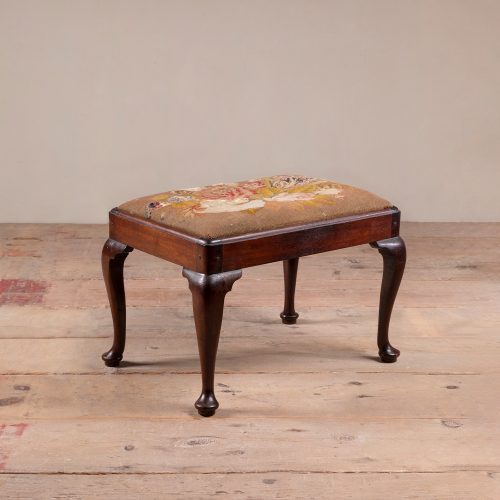 HL6743 Anglo Indian stool on cabriole legs-16941
