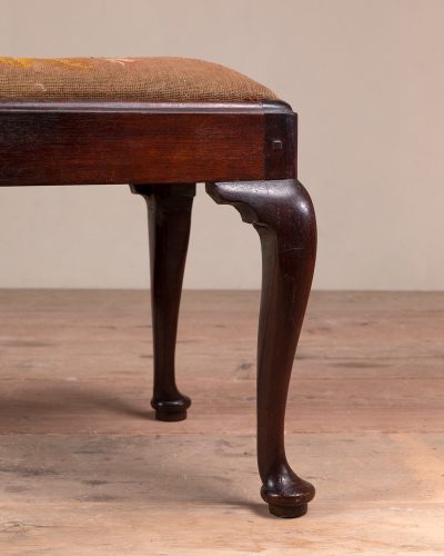 HL6743 Anglo Indian stool on cabriole legs-16948