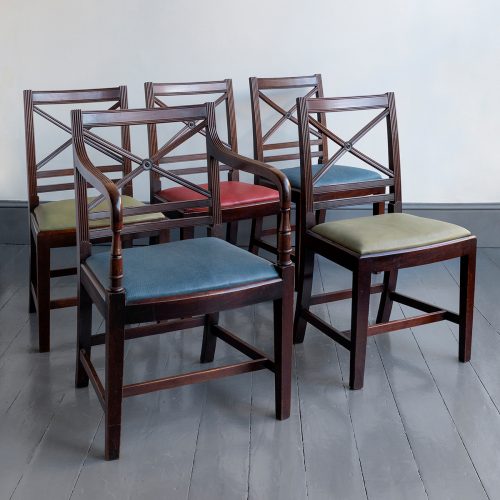 HL4168 Set of Regency Mahogany Dining Chairs-19243