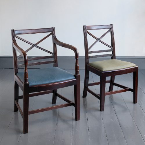 HL4168 Set of Regency Mahogany Dining Chairs-19247