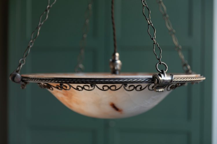HL6738 A marble hanging dish light-17922