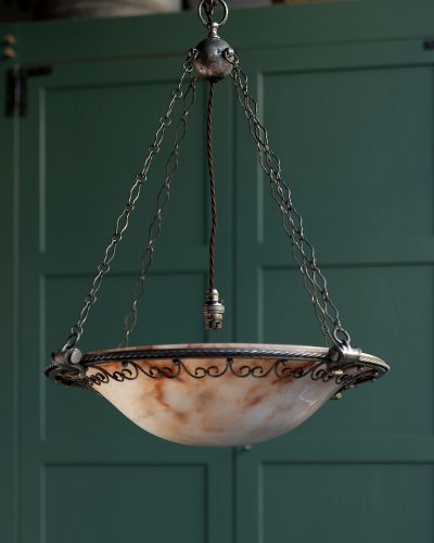 HL6738 A marble hanging dish light-17934