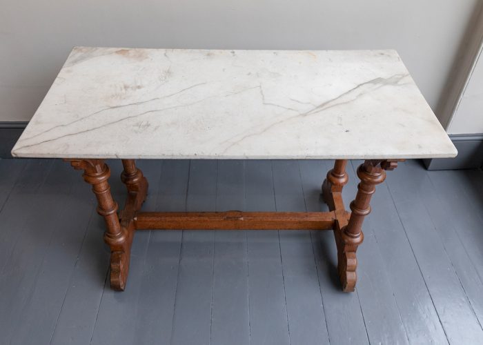 HL6825 Arts and Crafts Marble Top Table-18876