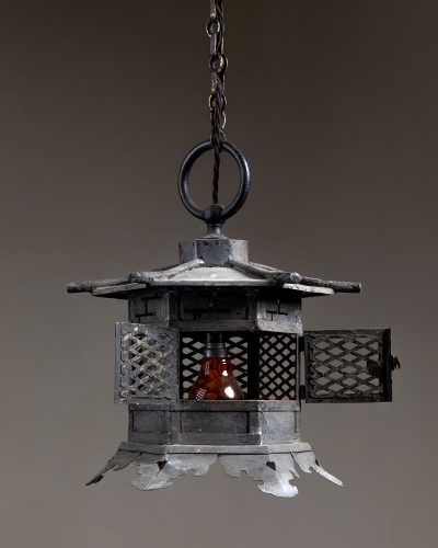 HL4842 Early C20th Pagoda Hanging Lantern-22043