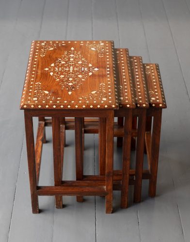 HL6739 Nest of Four Inlaid Occasional Tables-23834
