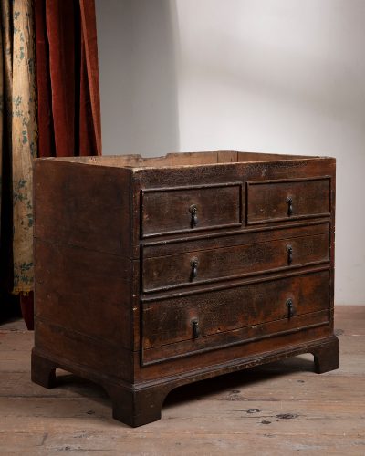 HL6783 Early C20th Large Faux Chest Log Bin-23458