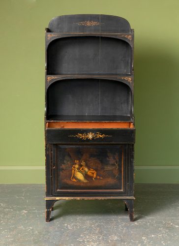 HL6876 Early C19th Painted Bookcase-21231 copy