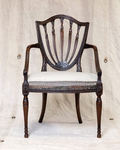 HL5793 Late C18th Mahogany Open Armchair-24472