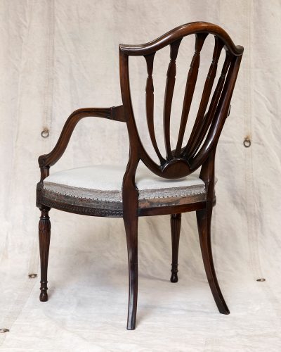 HL5793 Late C18th Mahogany Open Armchair-24476