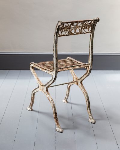 HL6965 Pair of Early C19th Iron Chairs-25683