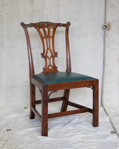 HL6890 Set of Six Chippendale Period Dining Chairs_F9A4294