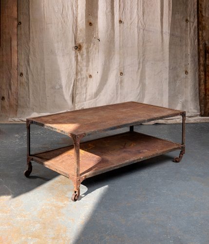 HL4512 Early C20th Industrial Low Table-27252