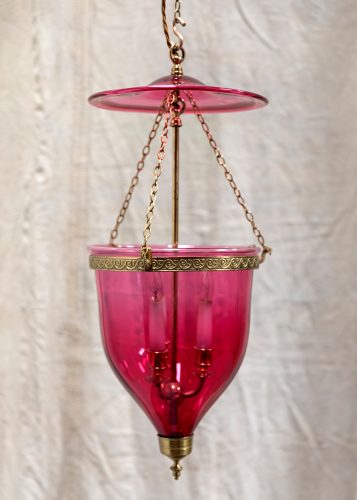 HL5209 Late C19th ‘Hundi’ Glass Globe Lantern-29469