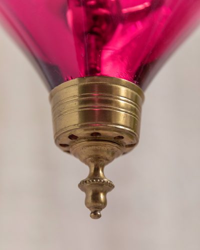 HL5209 Late C19th ‘Hundi’ Glass Globe Lantern-29471