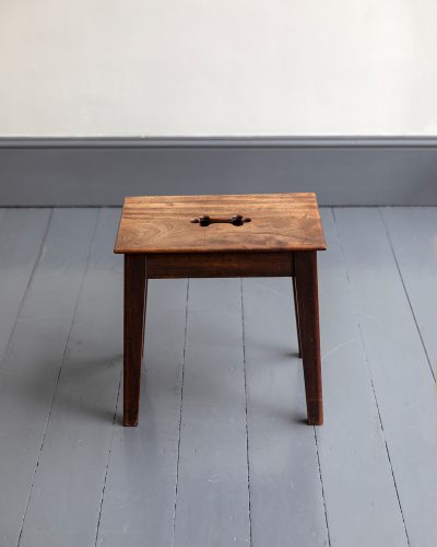 HL7160 A 19th century fruitwood stool-31416
