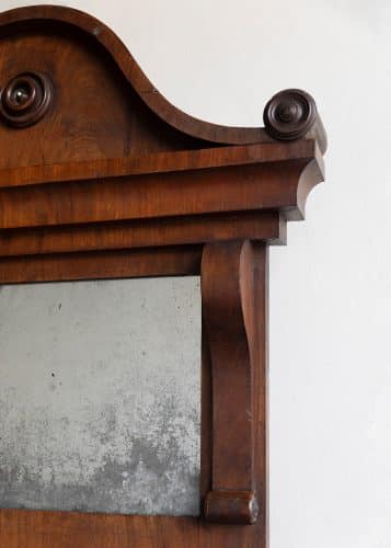 HL7184 19th century mahogany pier mirror-32539