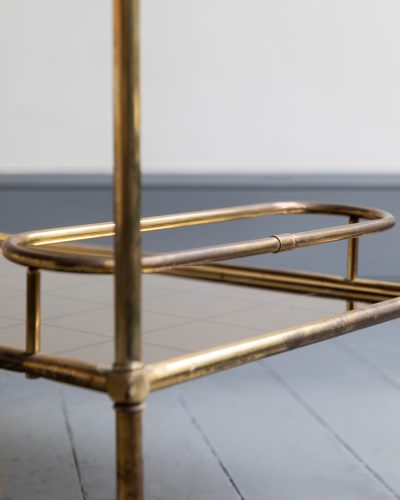 HL7265 A 1950’s Brass trolley with matching tray-31339