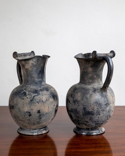 HL7457 A pair of C19th Etruscan style ewers-36437